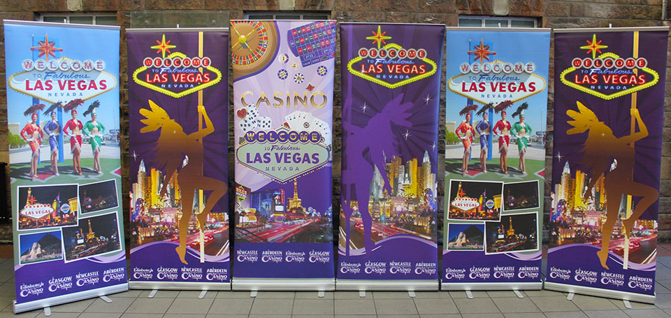 Glasgow Fun Casino Vegas Banners
